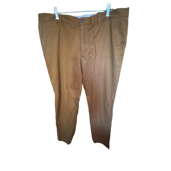 Lacoste Men's Slim Fit Chino Stretch Cotton Pants Flat Front Zip Fly Mens Sz 42/ - Picture 1 of 4